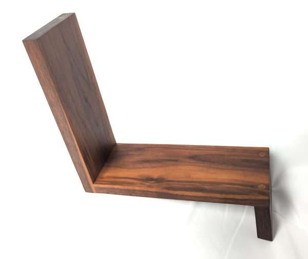 An elegant and stylish solid Black Walnut vinyl storage rack for either 12" LPs or 7" Singles that you'll love to have on display.