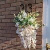 House number/address sign planter - Solid Oak and Black Walnut