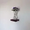 Mini floating screw in shelf - Purpleheart & Oak