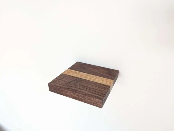 Mini floating screw in shelf - Oak & Black Walnut