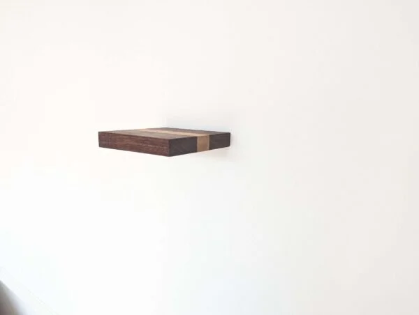Mini floating screw in shelf - Oak & Black Walnut