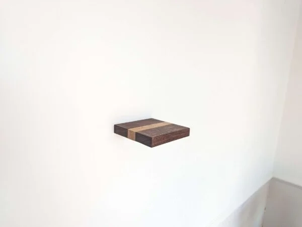 Mini floating screw in shelf - Oak & Black Walnut