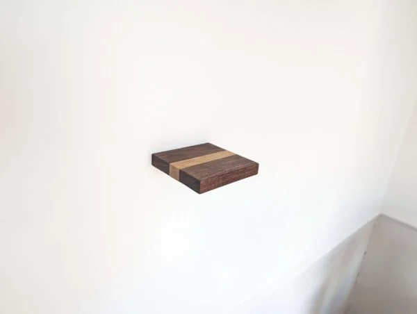 Mini floating screw in shelf - Oak & Black Walnut