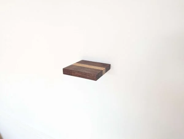 Mini floating screw in shelf - Oak & Black Walnut