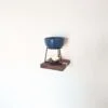 Mini floating screw in shelf - Oak & Black Walnut