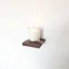 Mini floating screw in shelf - Oak & Black Walnut