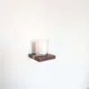 Mini floating screw in shelf - Oak & Black Walnut