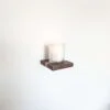 Mini floating screw in shelf - Oak & Black Walnut
