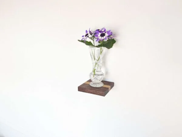 Mini floating screw in shelf - Oak & Black Walnut