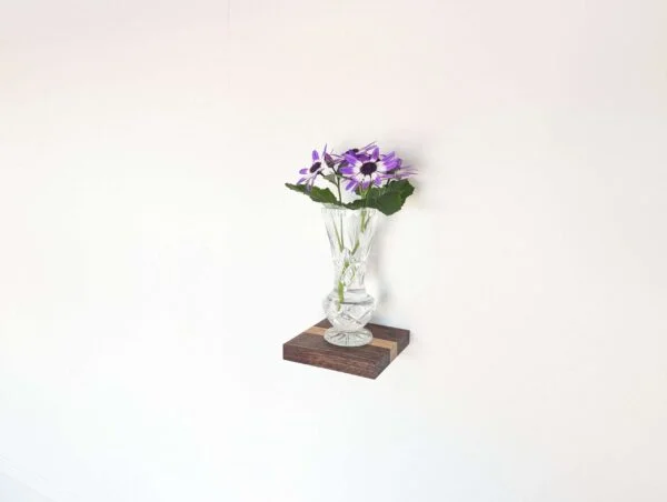Mini floating screw in shelf - Oak & Black Walnut