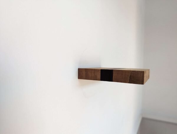 Mini floating screw in shelf - Oak & Black Walnut