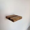 Mini floating screw in shelf - Oak & Black Walnut