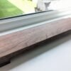 Low profile Windowsill stand/riser, bathroom and countertop shelf, plant display, shop display - Solid Black Walnut