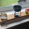 Low profile Windowsill stand, bathroom and countertop riser, plant display shelf, shop display - Solid Oak