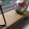 Low profile Windowsill stand, bathroom and countertop riser, plant display shelf, shop display - Solid Oak