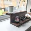 Floating countertop shelf, Windowsill stand, bathroom shelf, plant display shelf, shop display - Solid Black Walnut