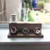 Floating countertop shelf, Windowsill stand, bathroom shelf, plant display shelf, shop display - Solid Black Walnut