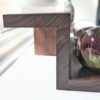 Floating countertop shelf, Windowsill stand, bathroom shelf, plant display shelf, shop display - Solid Black Walnut