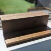 Solid Oak floating display shelf, Countertop riser stand, crystal display, windowsill stand