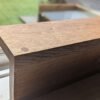 Solid Oak floating display shelf, Countertop riser stand, crystal display, windowsill stand