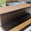 Solid Oak floating display shelf, Countertop riser stand, crystal display, windowsill stand