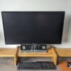Our truly unique take on an adjustable monitor riser/stand comprising of solid Oak throughout.