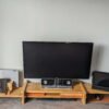 Our truly unique take on an adjustable monitor riser/stand comprising of solid Oak throughout.