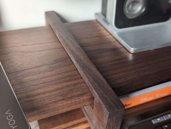 An elegant and stylish solid Black Walnut vinyl storage rack for either 12" LPs or 7" Singles that you'll love to have on display.