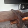 An elegant and stylish solid Black Walnut vinyl storage rack for either 12" LPs or 7" Singles that you'll love to have on display.