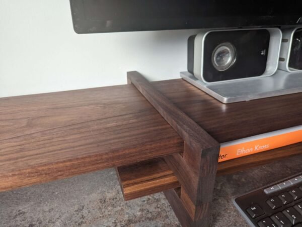 An elegant and stylish solid Black Walnut vinyl storage rack for either 12" LPs or 7" Singles that you'll love to have on display.