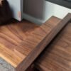 An elegant and stylish solid Black Walnut vinyl storage rack for either 12" LPs or 7" Singles that you'll love to have on display.
