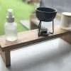 Raised kitchen stand, countertop shelf, crystal altar, windowsill riser, bathroom shelf - Solid Oak