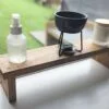 Raised kitchen stand, countertop shelf, crystal altar, windowsill riser, bathroom shelf - Solid Oak