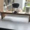 Raised kitchen stand, countertop shelf, crystal altar, windowsill riser, bathroom shelf - Solid Oak