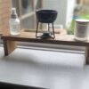 Raised kitchen stand, countertop shelf, crystal altar, windowsill riser, bathroom shelf - Solid Oak