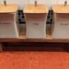 Raised kitchen stand, countertop shelf, crystal altar, windowsill riser, bathroom shelf - Solid Oak