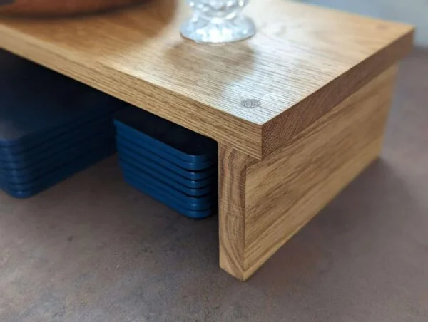 Dining table runner/centerpiece, Countertop shelf riser - Solid Oak