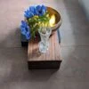 Large raised Dining table runner/centerpiece, Countertop shelf riser - Black Walnut