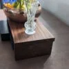 Large raised Dining table runner/centerpiece, Countertop shelf riser - Black Walnut