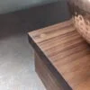 Large raised Dining table runner/centerpiece, Countertop shelf riser - Black Walnut