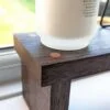 Raised Countertop shelf, kitchen stand, crystal altar, windowsill riser, bathroom shelf - Black Walnut