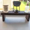 Raised Countertop shelf, kitchen stand, crystal altar, windowsill riser, bathroom shelf - Black Walnut