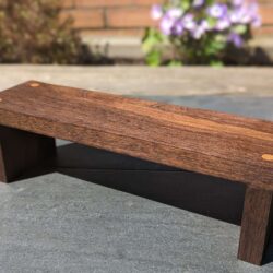 Raised Countertop shelf, kitchen stand, crystal altar, windowsill riser, bathroom shelf - Black Walnut