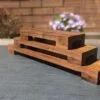 Low profile Windowsill stand/riser, bathroom and countertop shelf, plant display, shop display - Solid Black Walnut