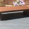 Large raised Dining table runner/centerpiece, Countertop shelf riser - Black Walnut