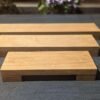 Low profile Windowsill stand, bathroom and countertop riser, plant display shelf, shop display - Solid Oak