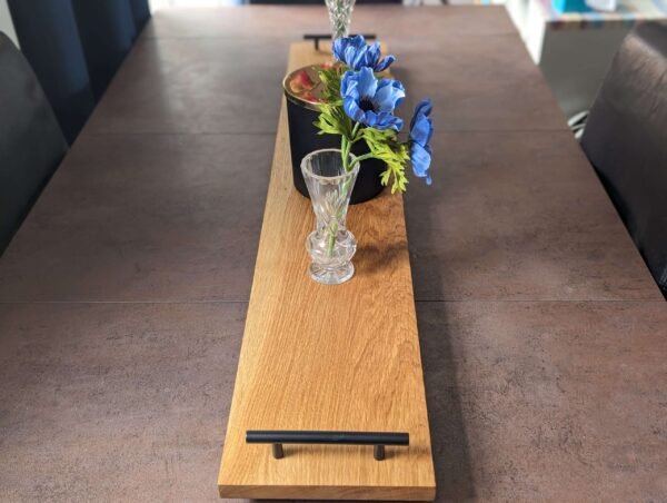 Solid Oak Serving Tray, Chopping board, Grazing Board, Large Charcuterie Board, Wooden Table Runner, Table Centrepiece
