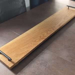 Solid Oak Serving Tray, Chopping board, Grazing Board, Large Charcuterie Board, Wooden Table Runner, Table Centrepiece