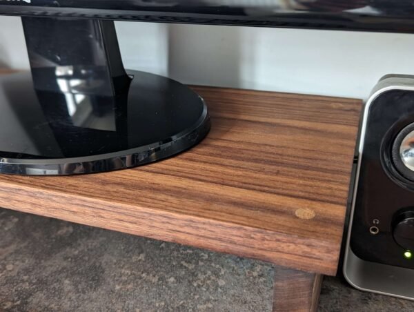 Black Walnut Desk Monitor Shelf