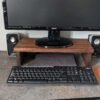 Black Walnut Desk Monitor Shelf